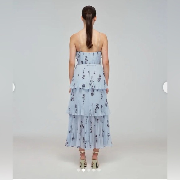 Self-Portrait tiered floral midi dress - Picture 3 of 7